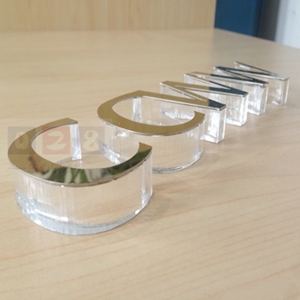 黑色亞克力水晶字圖片 爍夜發光字標識水晶字的工藝有哪些？